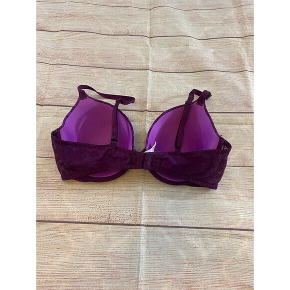 Victoria Secret Lined Perfect Covereage Purple Bra - 36D - Picture 4 of 8